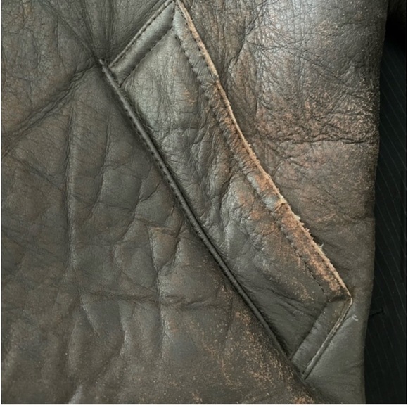 USAF BOMBER JACKET GENUINE SHEARLING
LEATHER FLIGHT TYPE G-8 SIZE XL - Picture 9 of 15